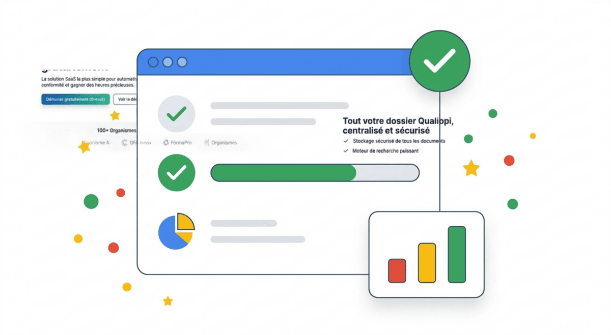 Tableau de bord Kaliio - gestion Qualiopi centralisée